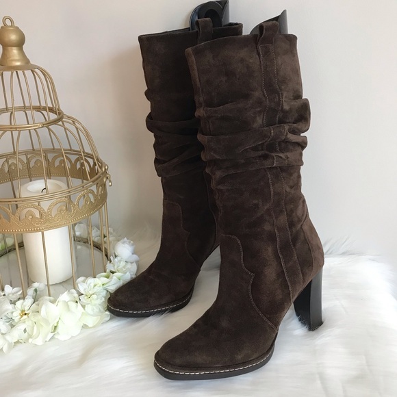 Via Spiga Shoes - Via Spiga brown suede slouch boots